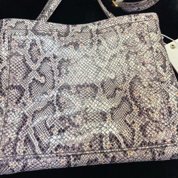 🆕 Hammitt Duke Daisy Snake Print Triple Compartment Bag, Brushed Gold Accents - Picture 9 of 14